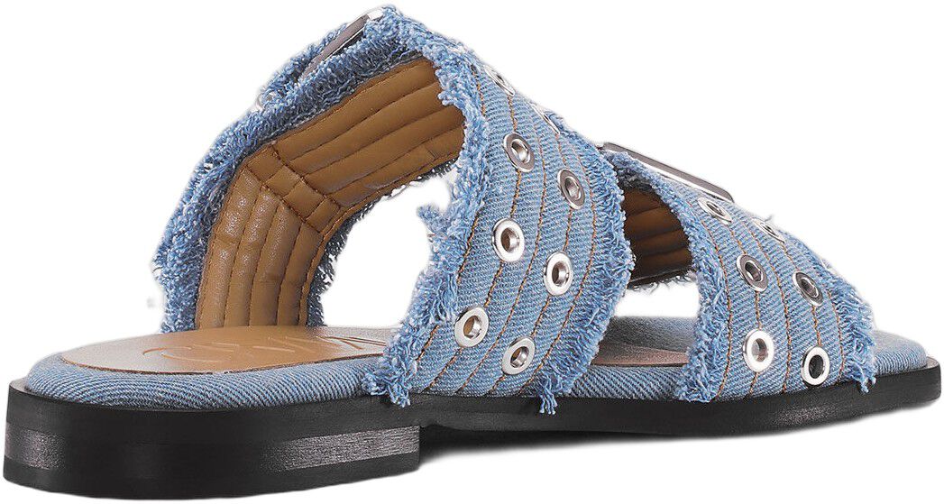 Feminine Buckle Two Strap Sandal De