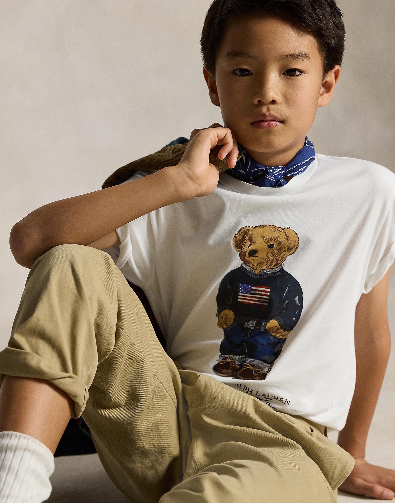 Polo Bear Cotton Jersey Tee