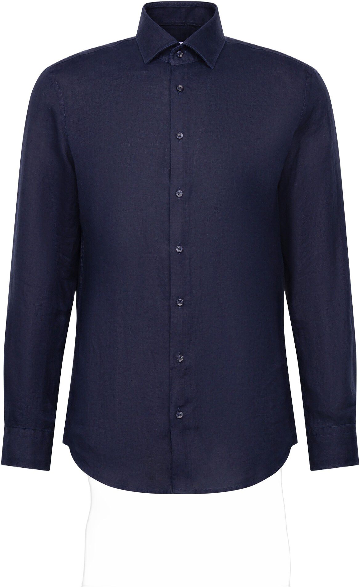 Linen shirt Slim 1/1 Kent-Collar Uni