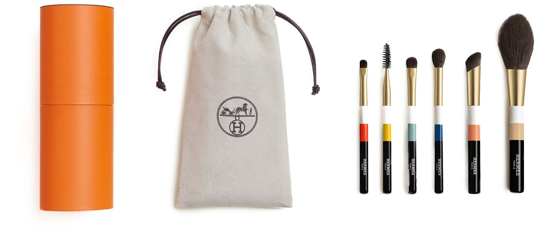 LES PINCEAUX HERM&Egrave;S TRAVEL BRUSHES SET S2 25 X3