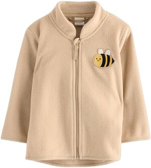 Jacket in microfleece with a high c