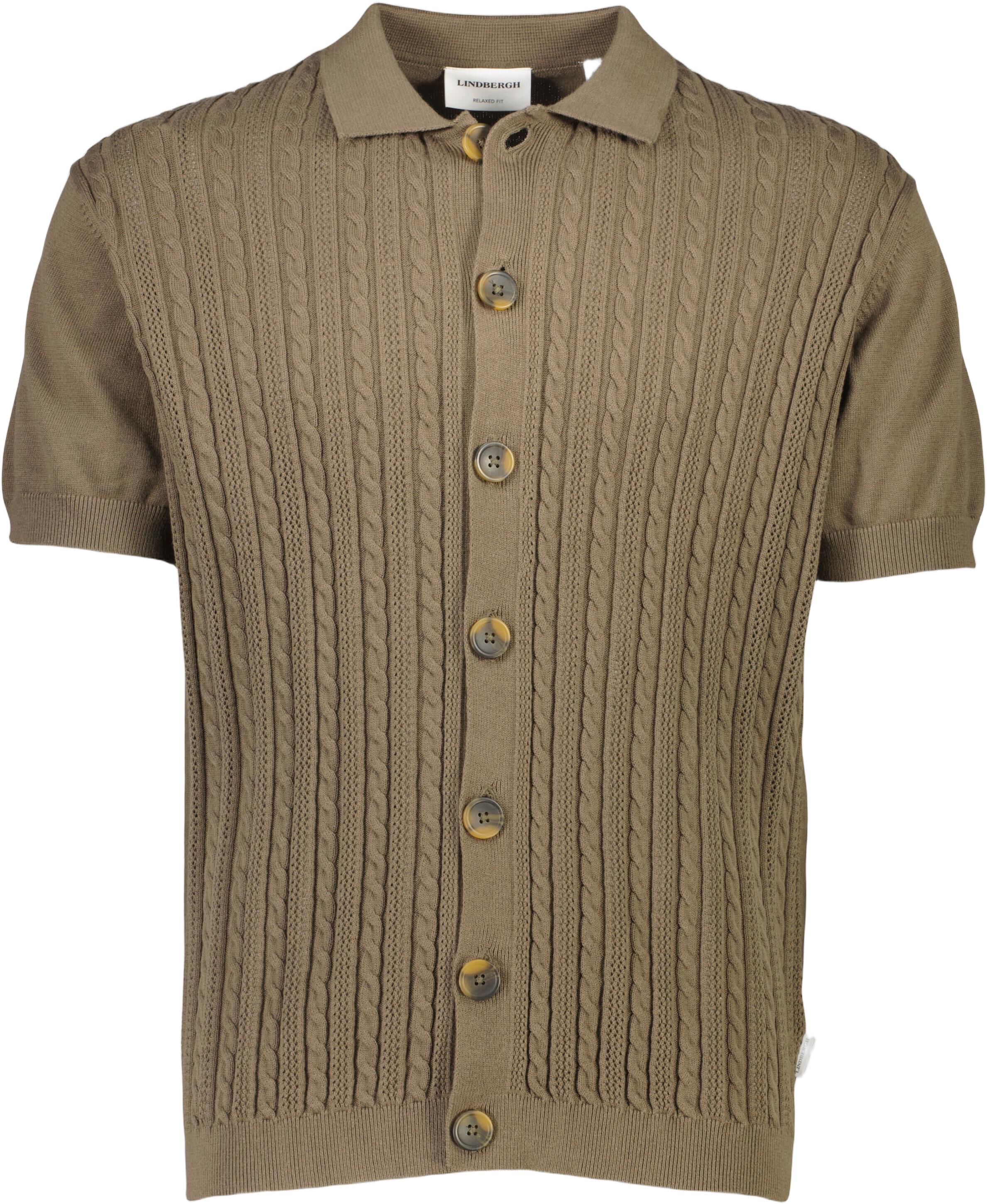 Knitted S/S cable cardigan