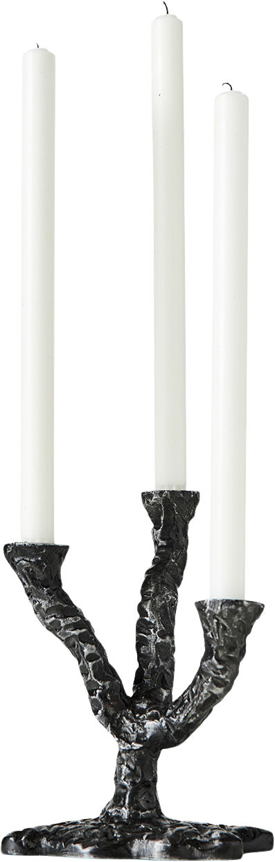 Lysestage Ava - Antik M&oslash;rk Gr&aring;