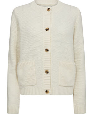 Myrna 4 Struktur strikket cardigan - 100% Uld RWS