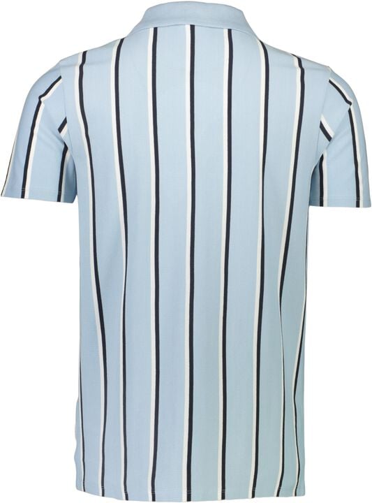 Striped piqué polo shirt S/S