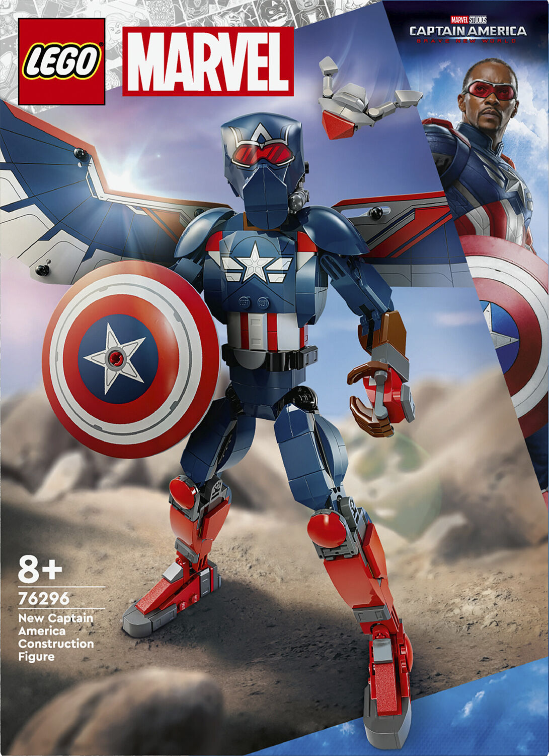 Byg selv/figur af Captain America 76296