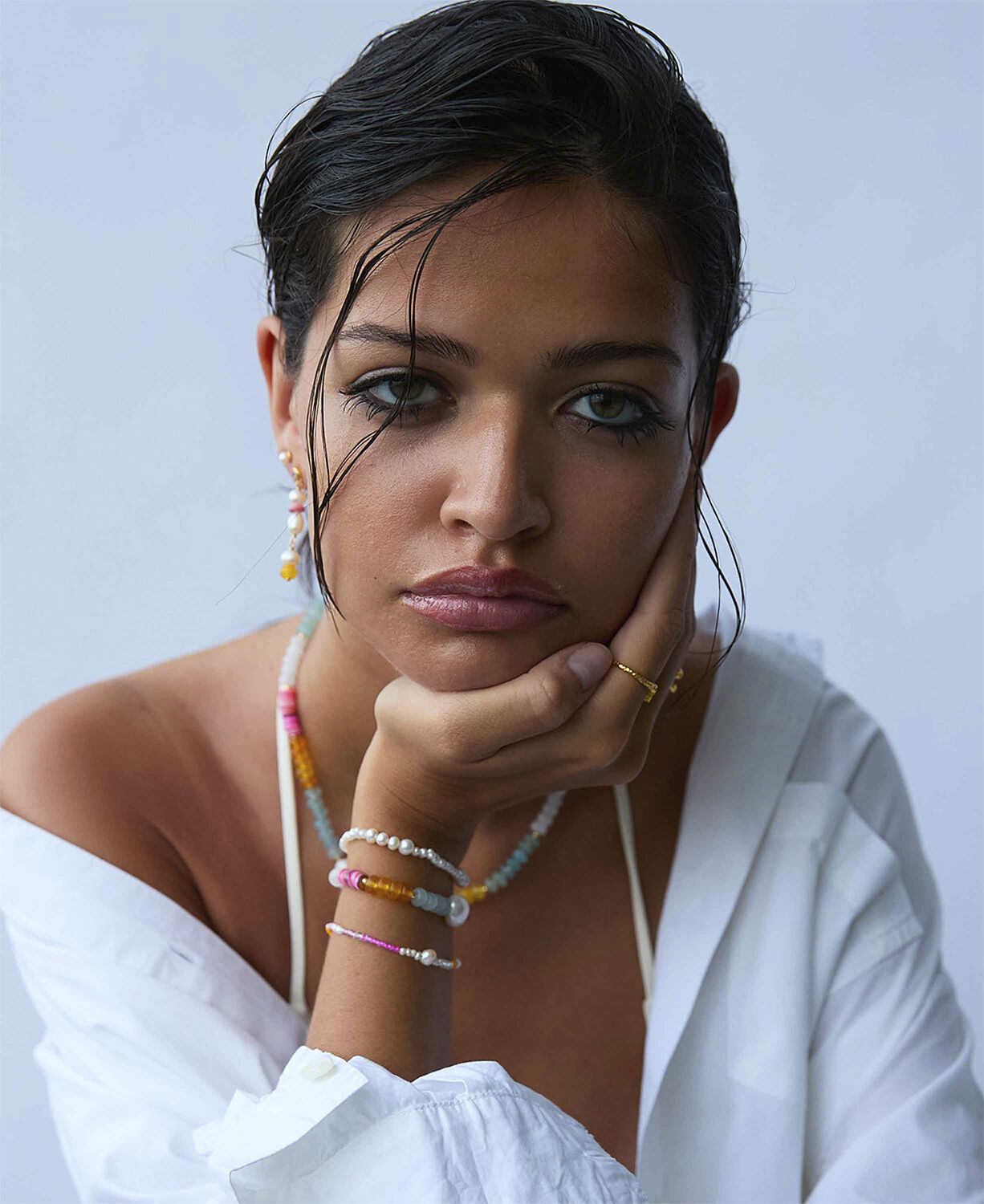 Pink rainbow armb&aring;nd