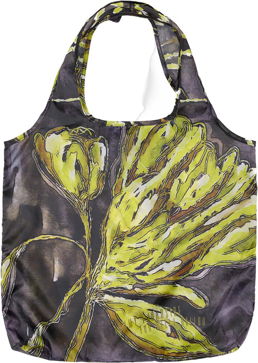 LIME FLOWER Grocery Bag