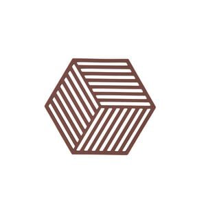 Grytunderlägg Hexagon Burgundy
