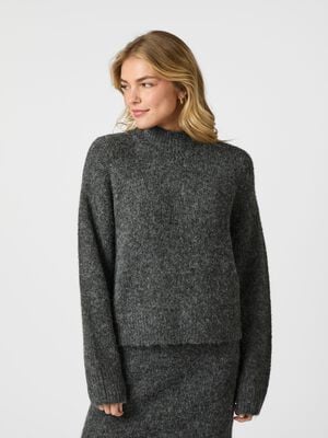 Paulina Fluffy Knit Blouse