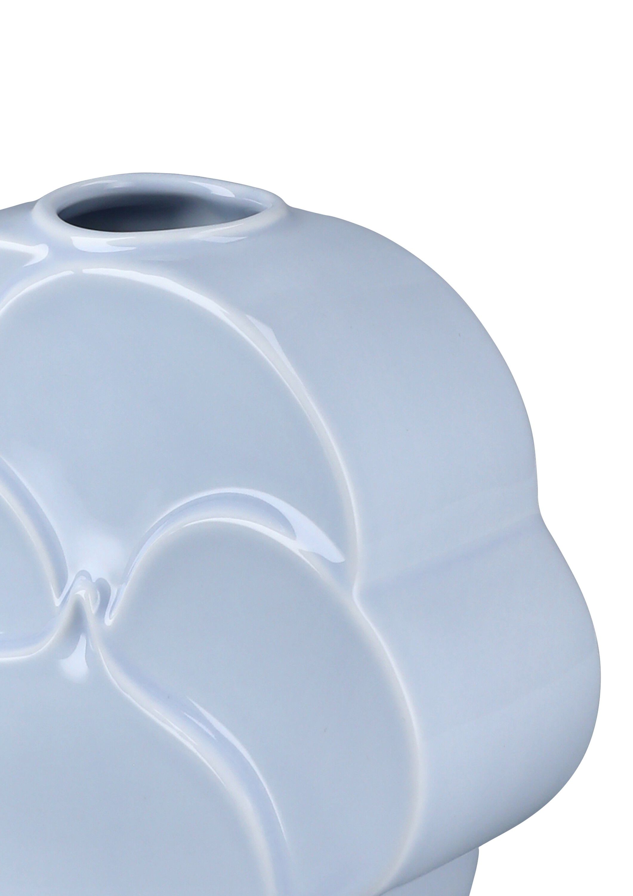 Flower Vase Stedmoderblomst H17 cm bl&aring; porcel&aelig;n