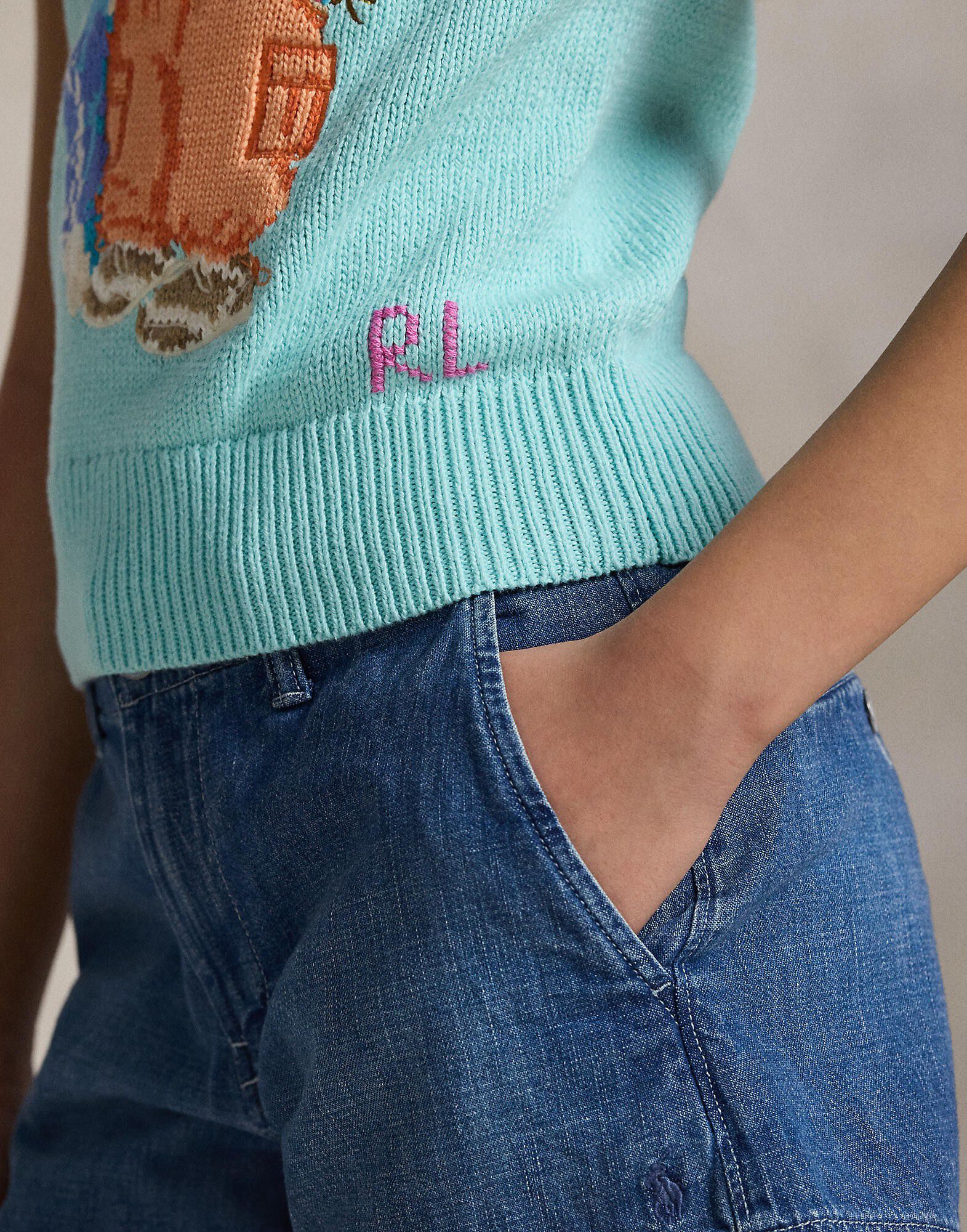 Polo Bear Short-Sleeve Sweater