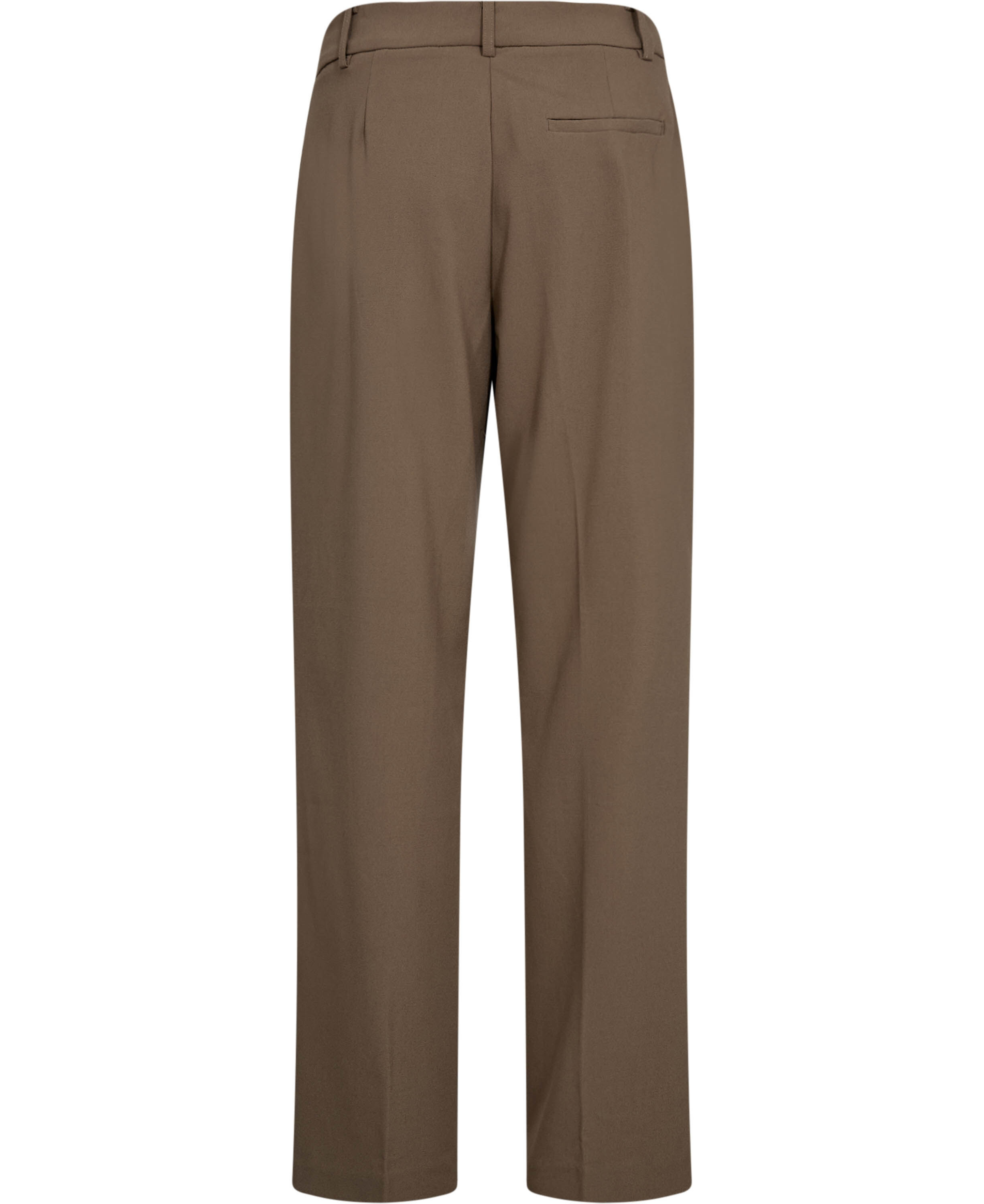 Straight mid-rise trousers