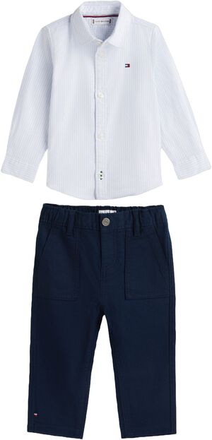 Essential Stripe Shirt And Chinos Gift Box