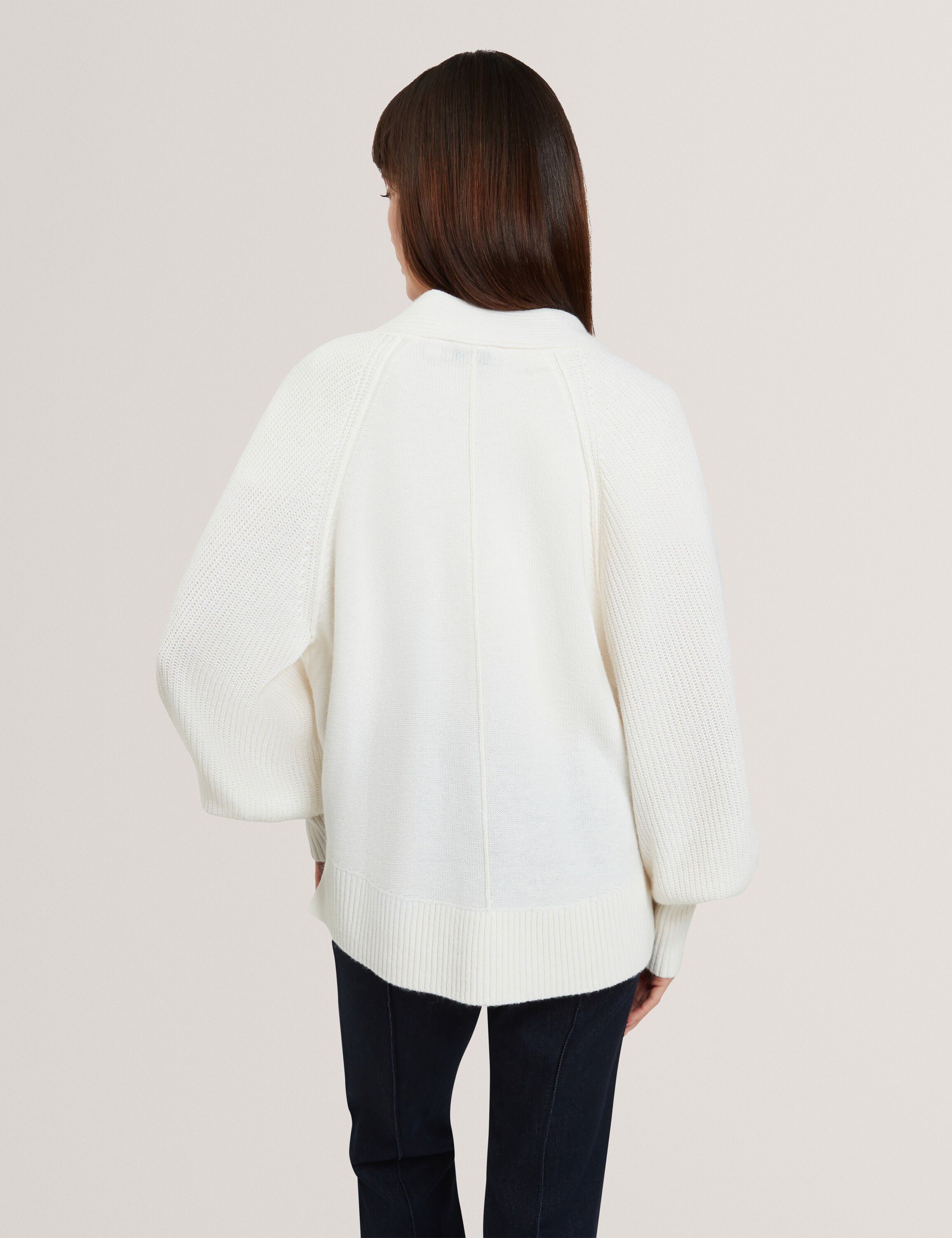 MALLEE V Neck Boxy Fit Cardigan