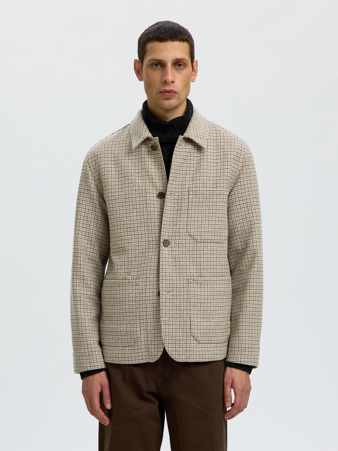 Slm-Landon Wool Blend Hybrid Blazer Noos