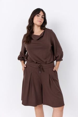 Curvy WA-SABINA 41 Shorts M&oslash;rk brun