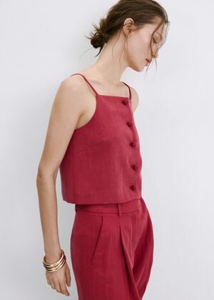 Lyocell button top