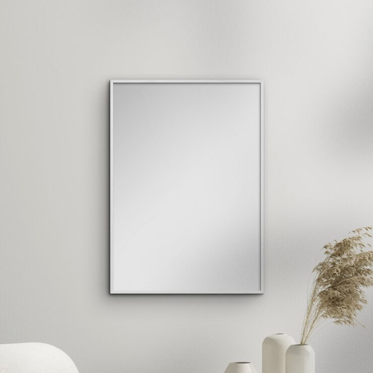 White Wood Mirror