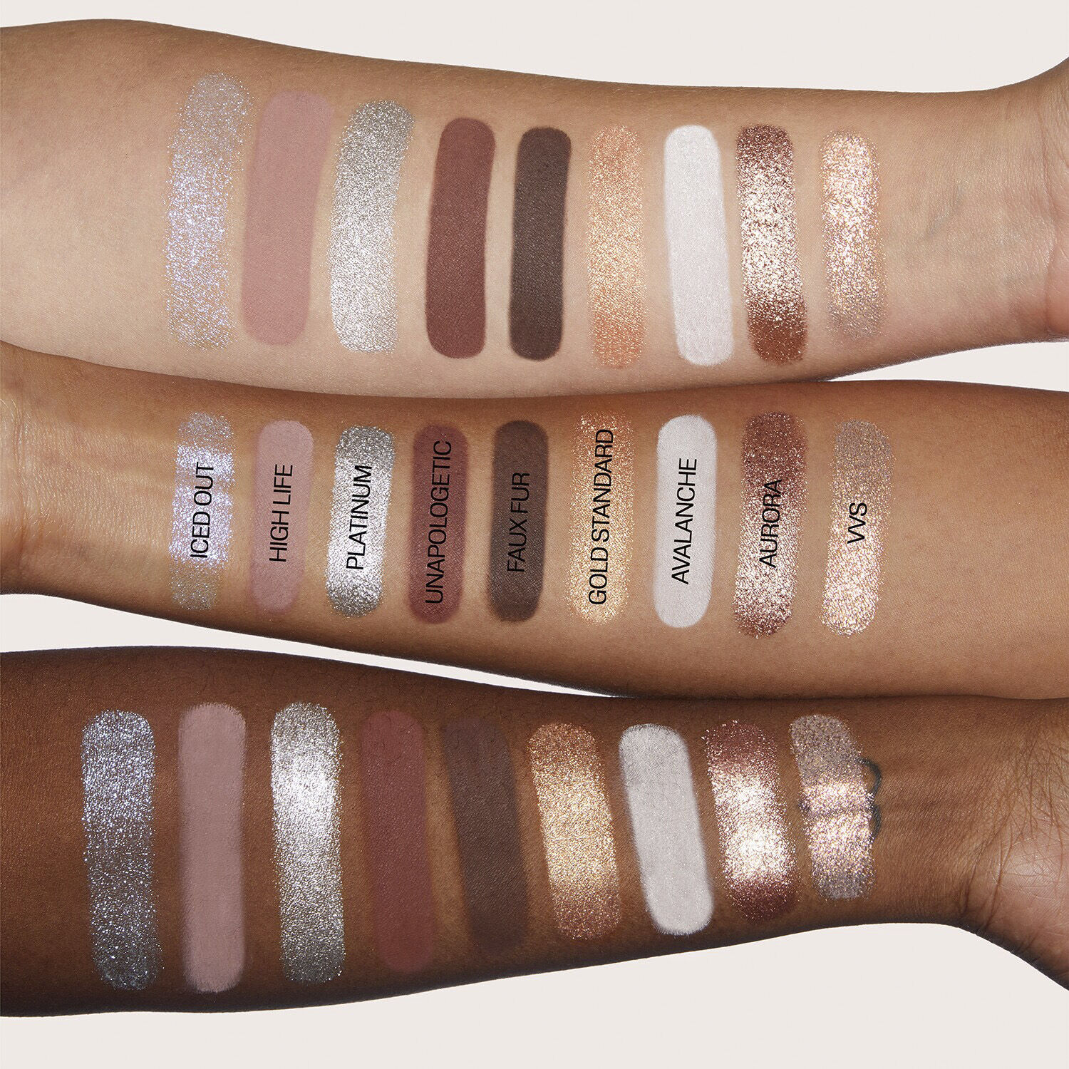 Icy Nude Eyeshadow Palette - &Ouml;gonskuggspalett