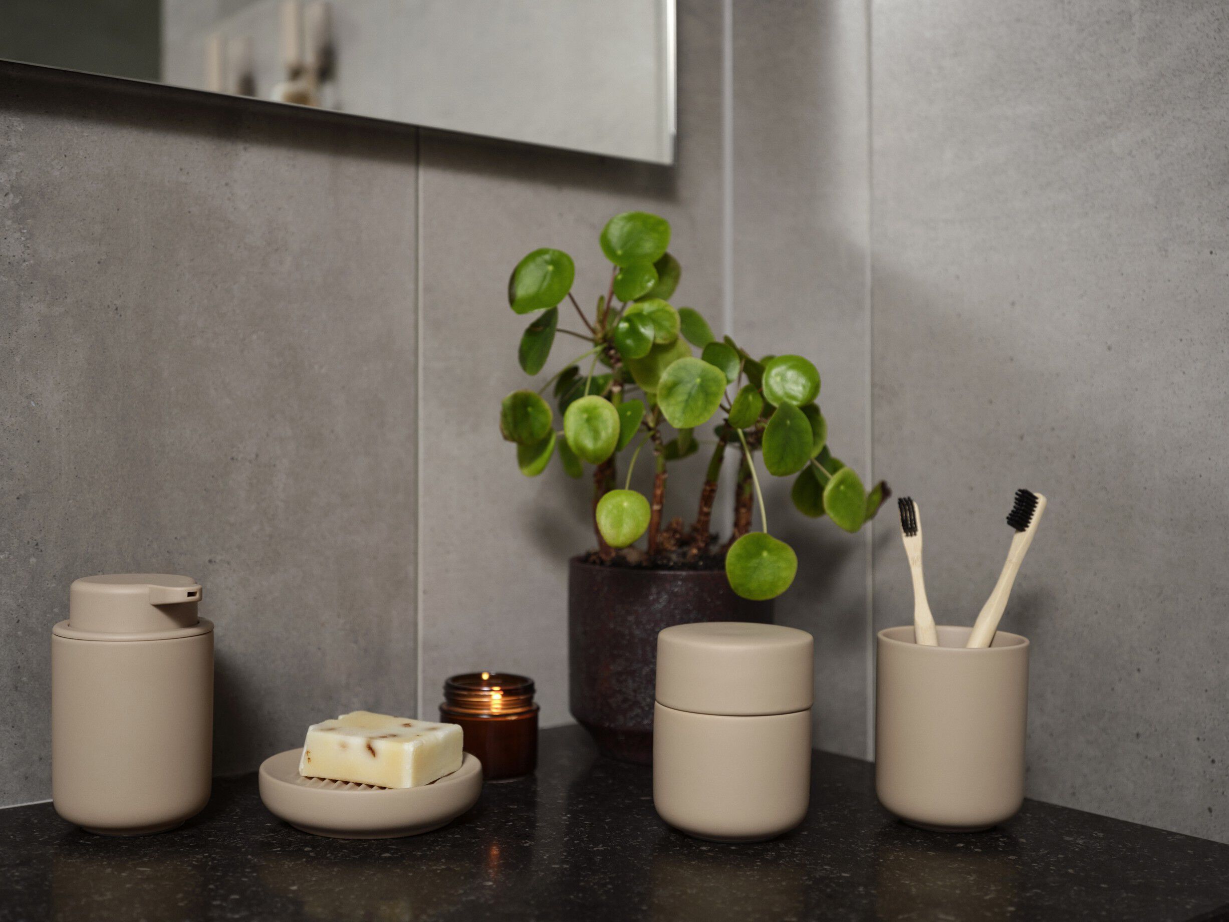 Tandborstmugg Ume Camel