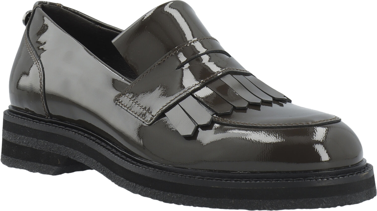 CASBETTY Loafer W. Fringes Patent Leather