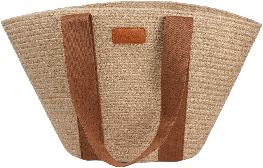 PEPPINO - JUTE BAG WITH COTTON HANDLES 45 X 40 CM