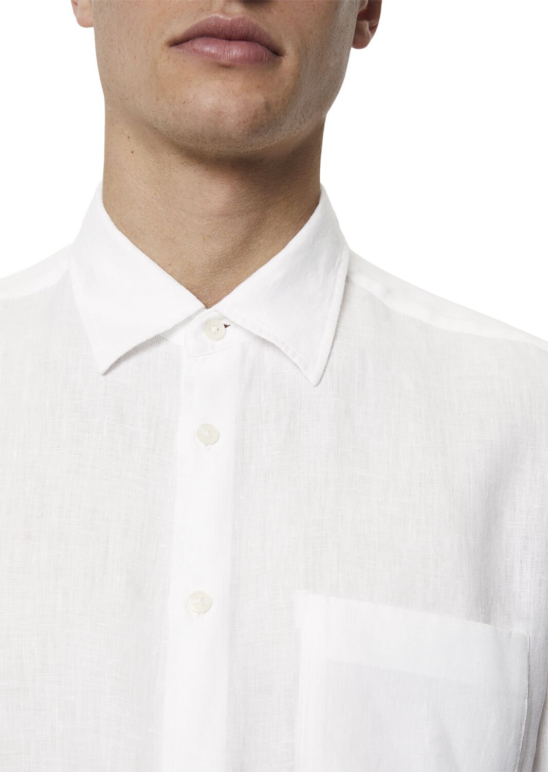 Kent collar, short sleeves, one rec