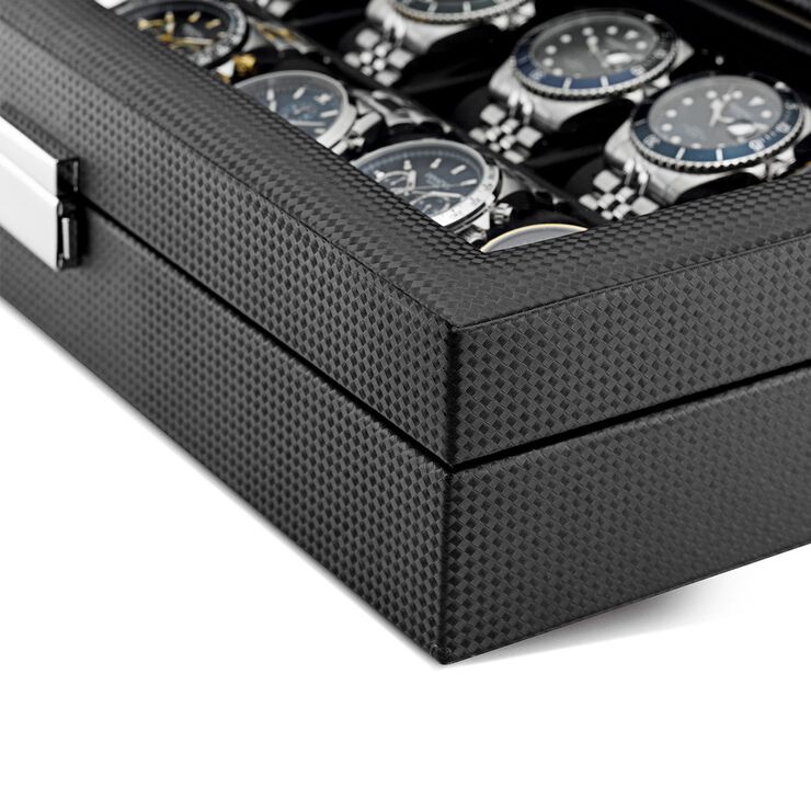 Watch Box 12 Watches Black Imitated