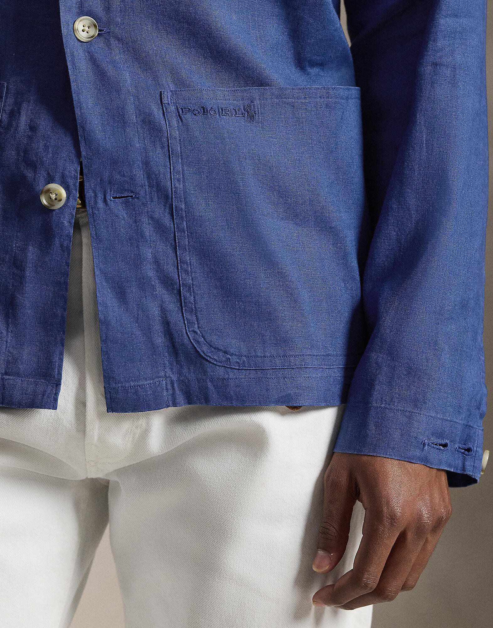 Stretch Linen-Cotton Overshirt