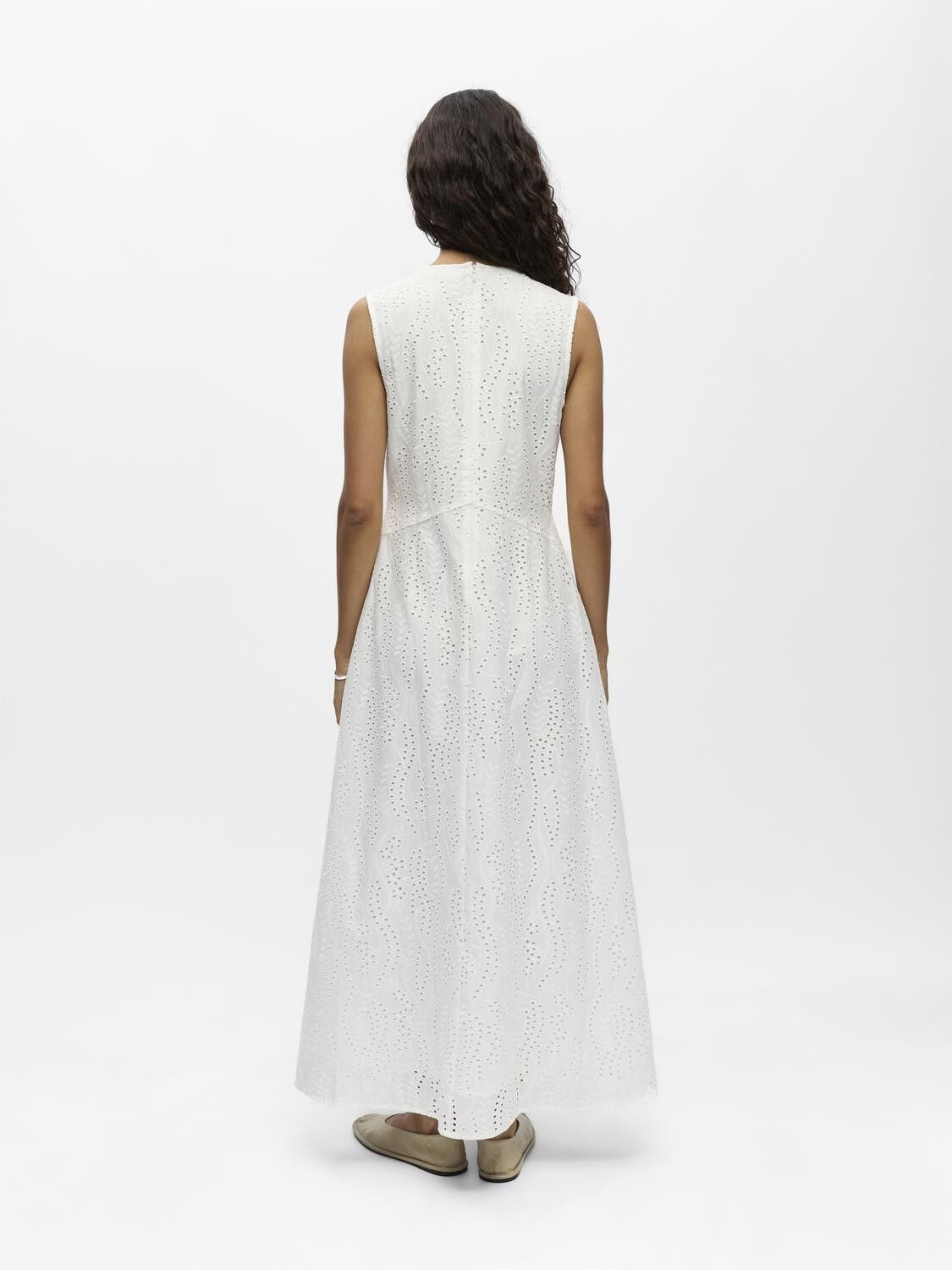 Objjovanna S/L Lo O-Neck Long Dress 145