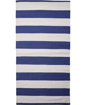 stripe/blå-hvid, tæppe