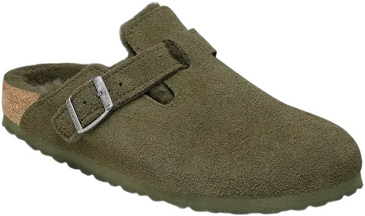 Birkenstock Boston Shearling Leve Thyme LAF Dam Stl. 36 - Platta Sandaler Från Magasin