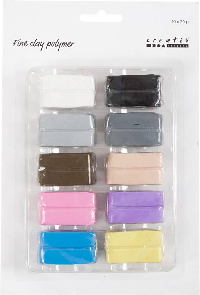 Creativ Company Fine Clay Polymer, 10x20g. - Diy Kit Från Magasin