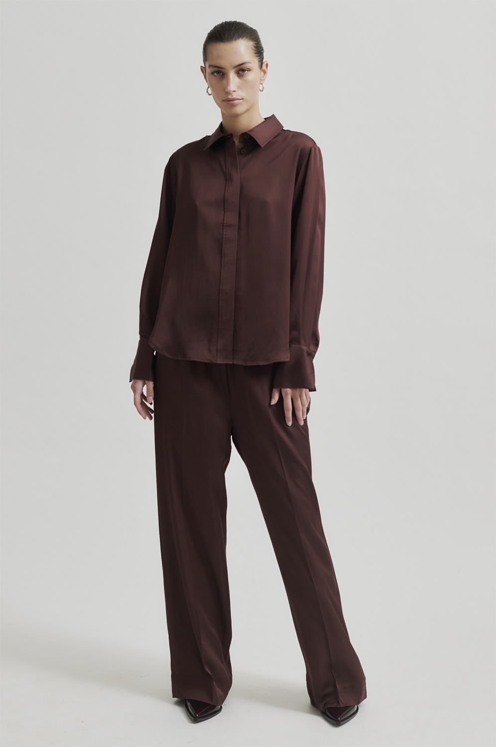 Second Female Livo Trousers Dam Breda Byxor Stl. S - Från Magasin