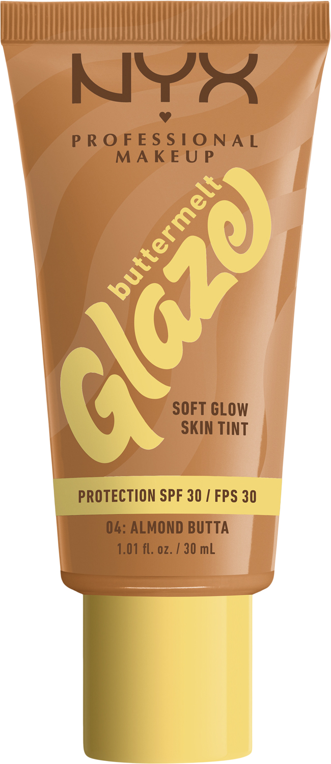 NYX PROFESSIONAL MAKEUP Buttermelt Glaze Spf30 Foundation Almond Butta 04 30.0ml - Flytande Från Magasin