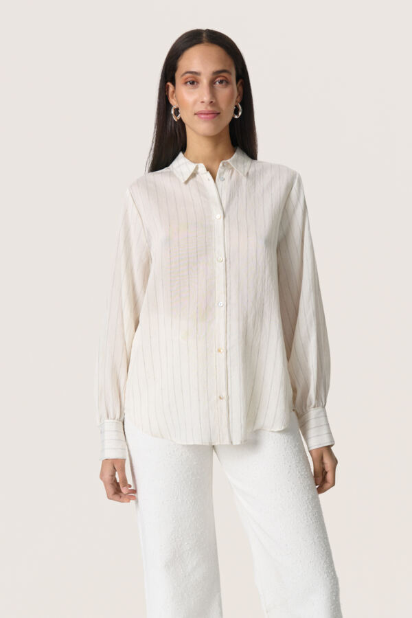 Soaked in Luxury Slroya Shirt LS Dam Skjortor Stl. L - Från Magasin