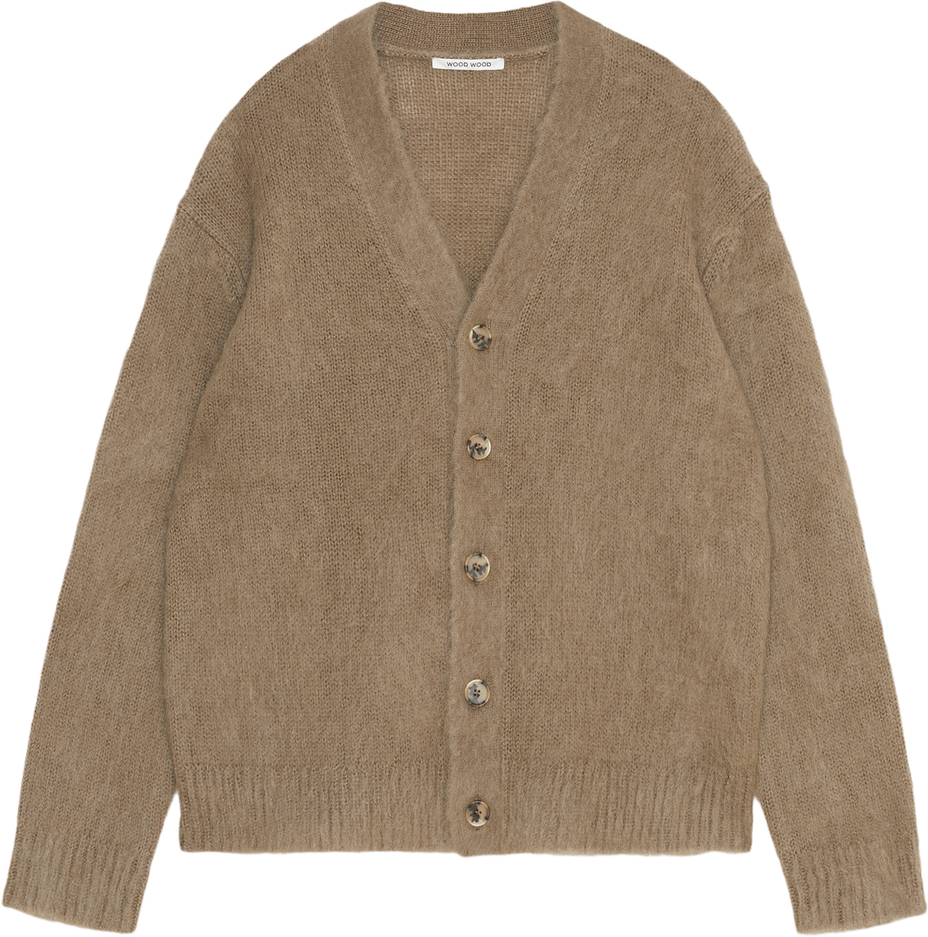 Wood Wwtrue Mohair Cardigan Herr Cardigans Stl. S - Från Magasin