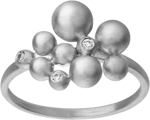 ByBiehl Pebbles Ring Silver Dam Ringar Stl. 50 - Från Magasin
