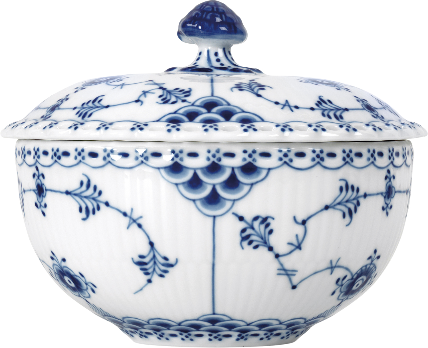 Royal Copenhagen Musselmalet Helblonde Skål MED LÅG 35 CL - NO_SIZE Serveringsskålar Från Magasin