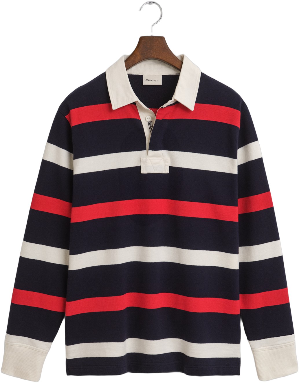 Gant Retro Stripe Heavy Rugger Herr Tröjor Stl. S - Från Magasin