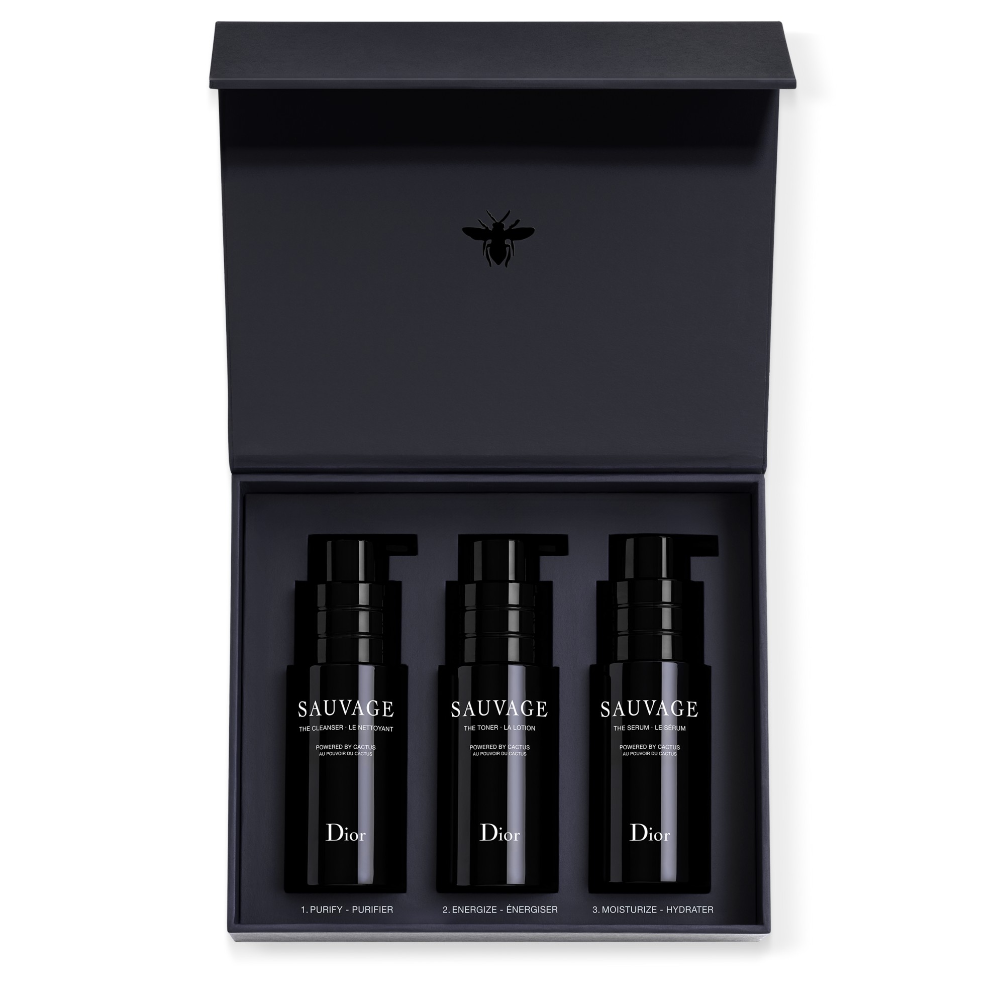 DIOR Sauvage Skincare Ritual Kit Cleanser, Toner and Serum Powered by Cactu - Från Magasin