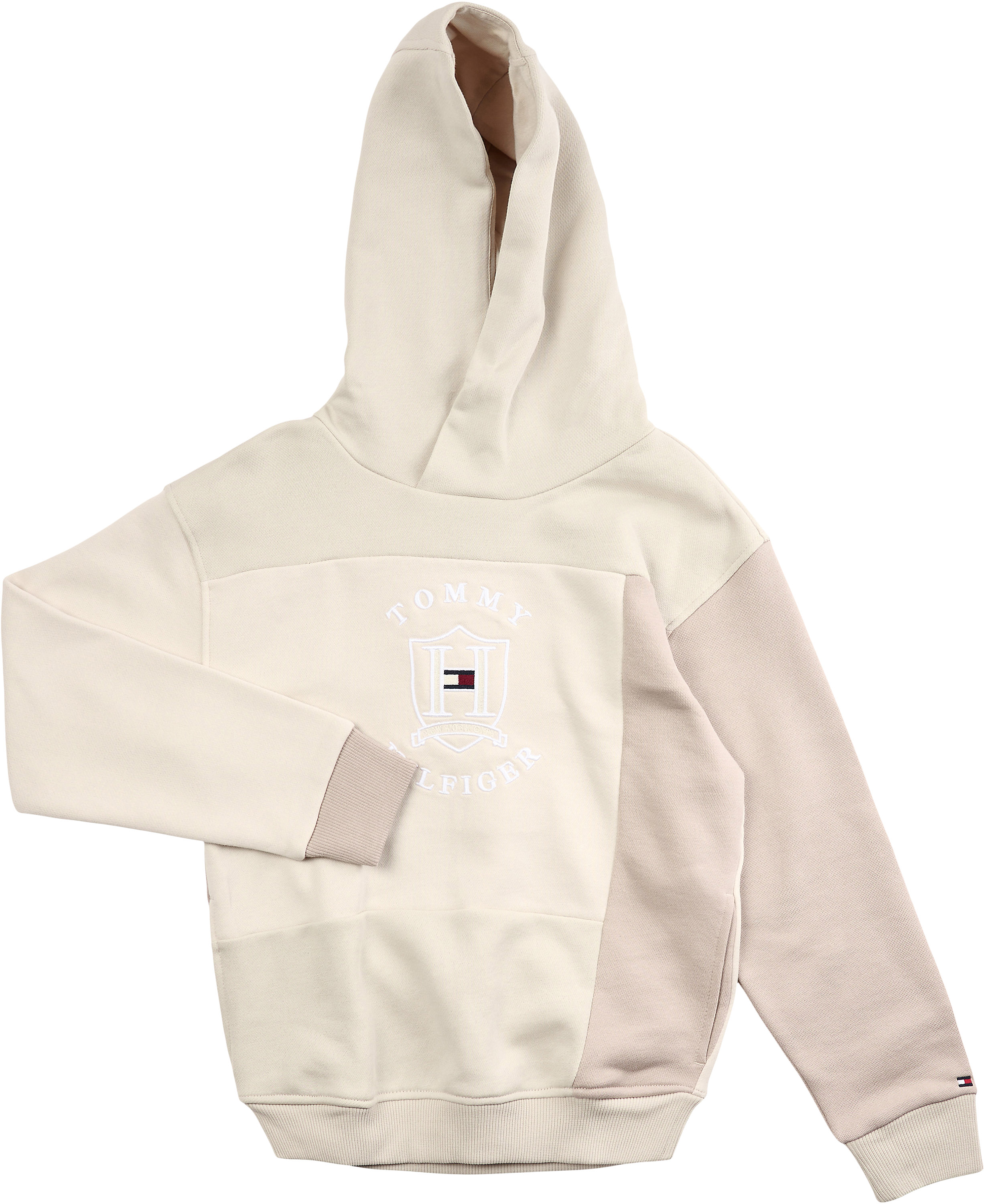 Tommy Hilfiger CUT Panel Icon Hoodie Stl. 12 år / 152 cm pojkar - Hoodies Från Magasin