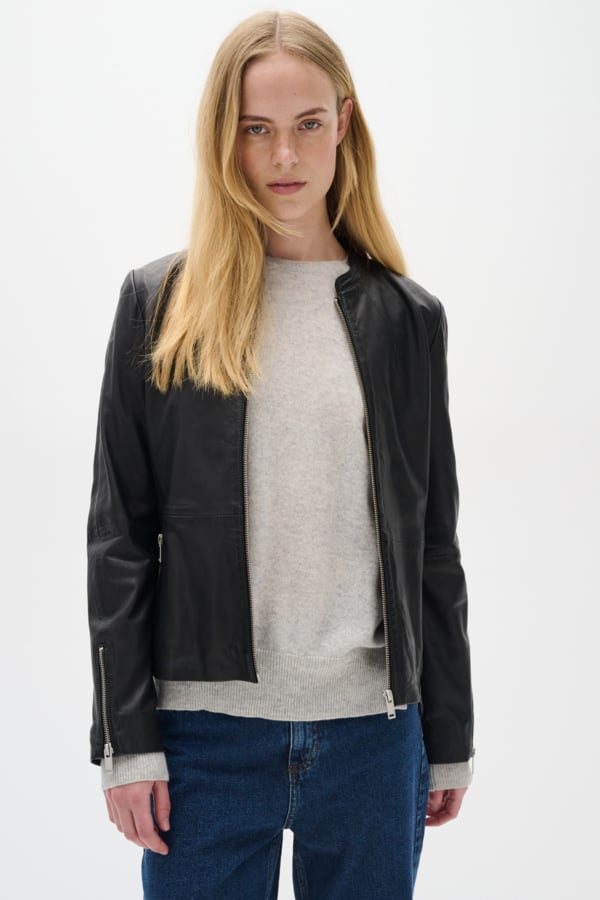 InWear Lulla Jacket Premium Dam Skinnjackor Stl. 44 - Från Magasin