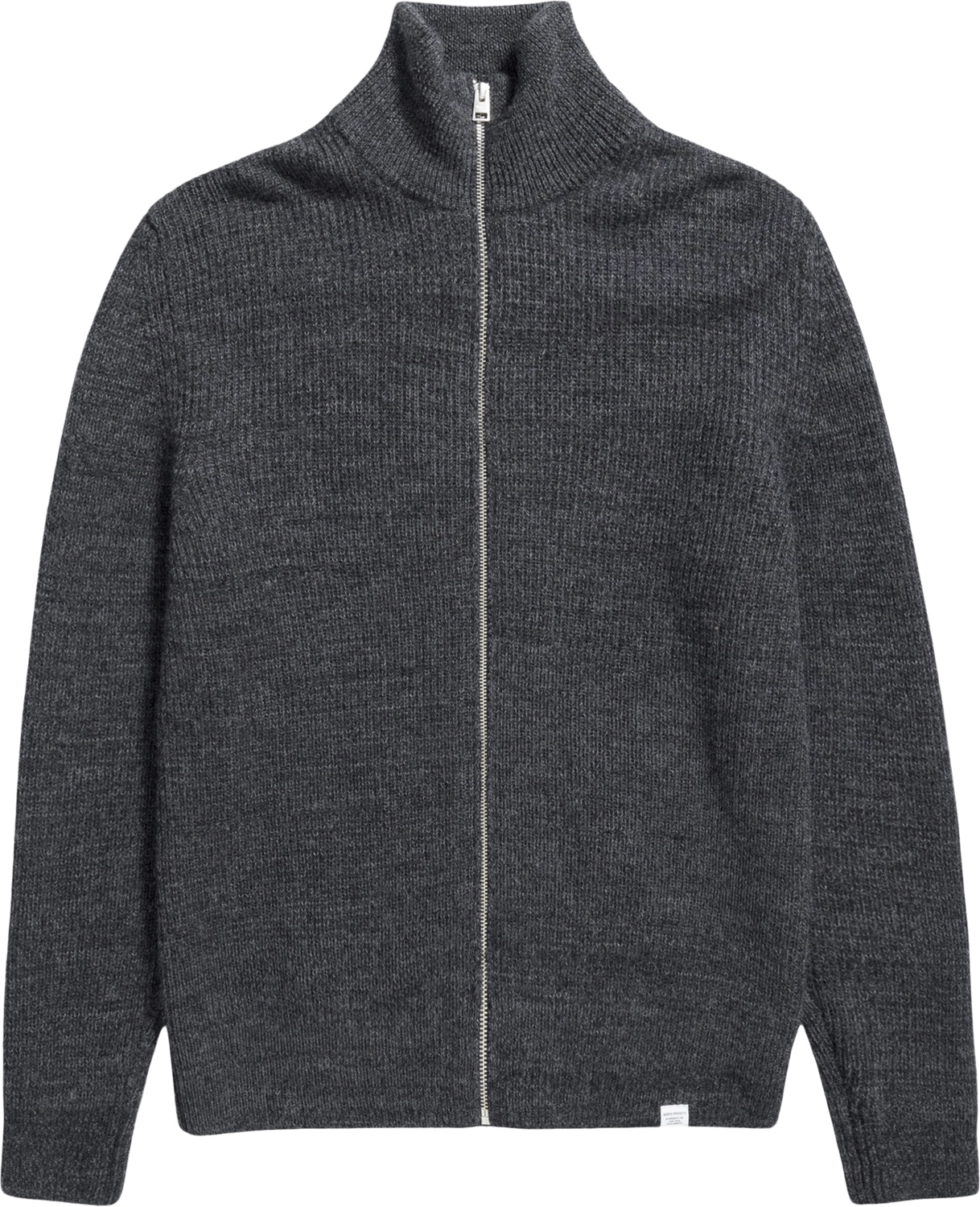 Norse Projects Hagen Wool Cotton Rib Full Zip Jacket Herr Cardigans Stl. M - Från Magasin