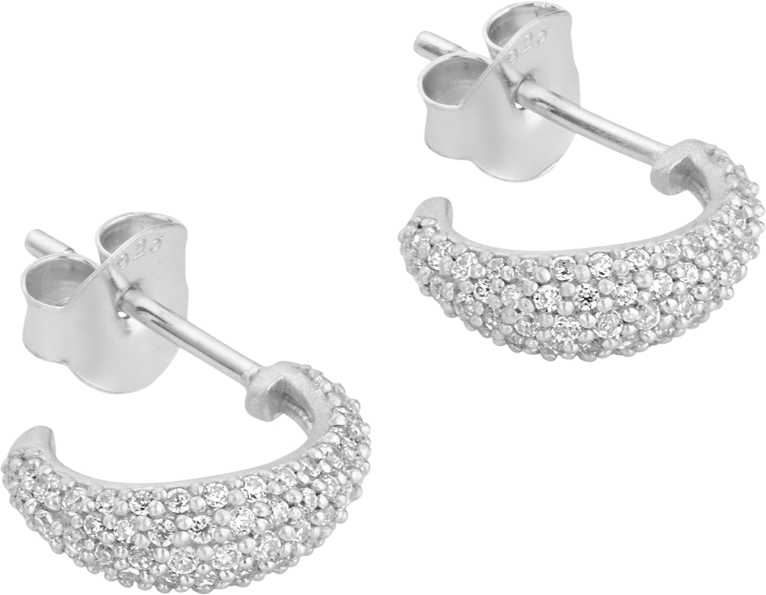 ByBiehl Ocean Flow Hoop Sparkle Small Dam Creoler Stl. One size - Från Magasin