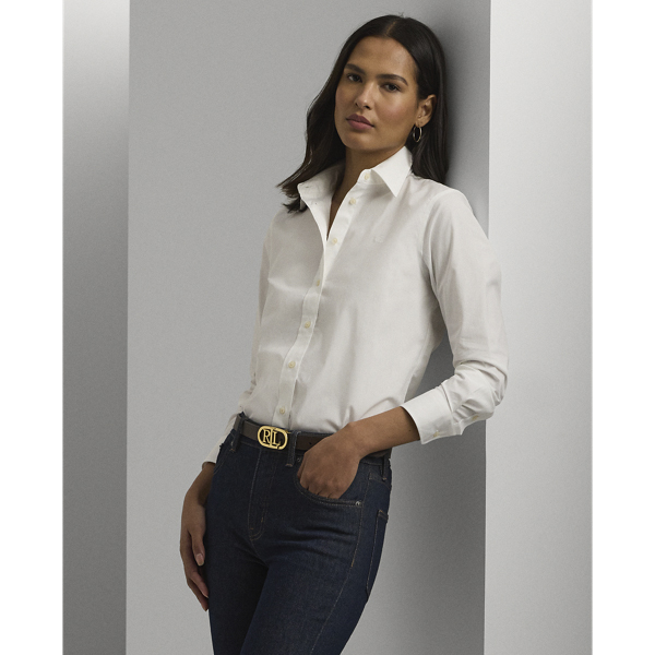 Lauren Ralph Noiron Button-down Shirt Dam Långärmade Skjortor Stl. XS - Från Magasin
