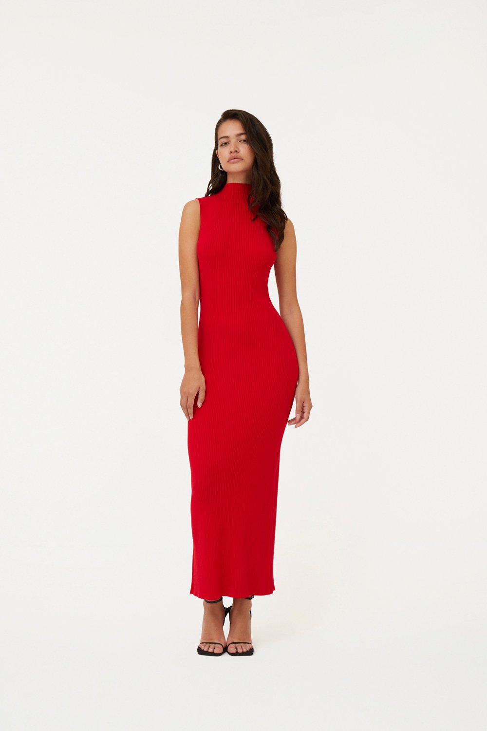 ROTATE Birger Christensen Knit Midi Dress Dam Maxiklänningar Stl. 34 - Från Magasin