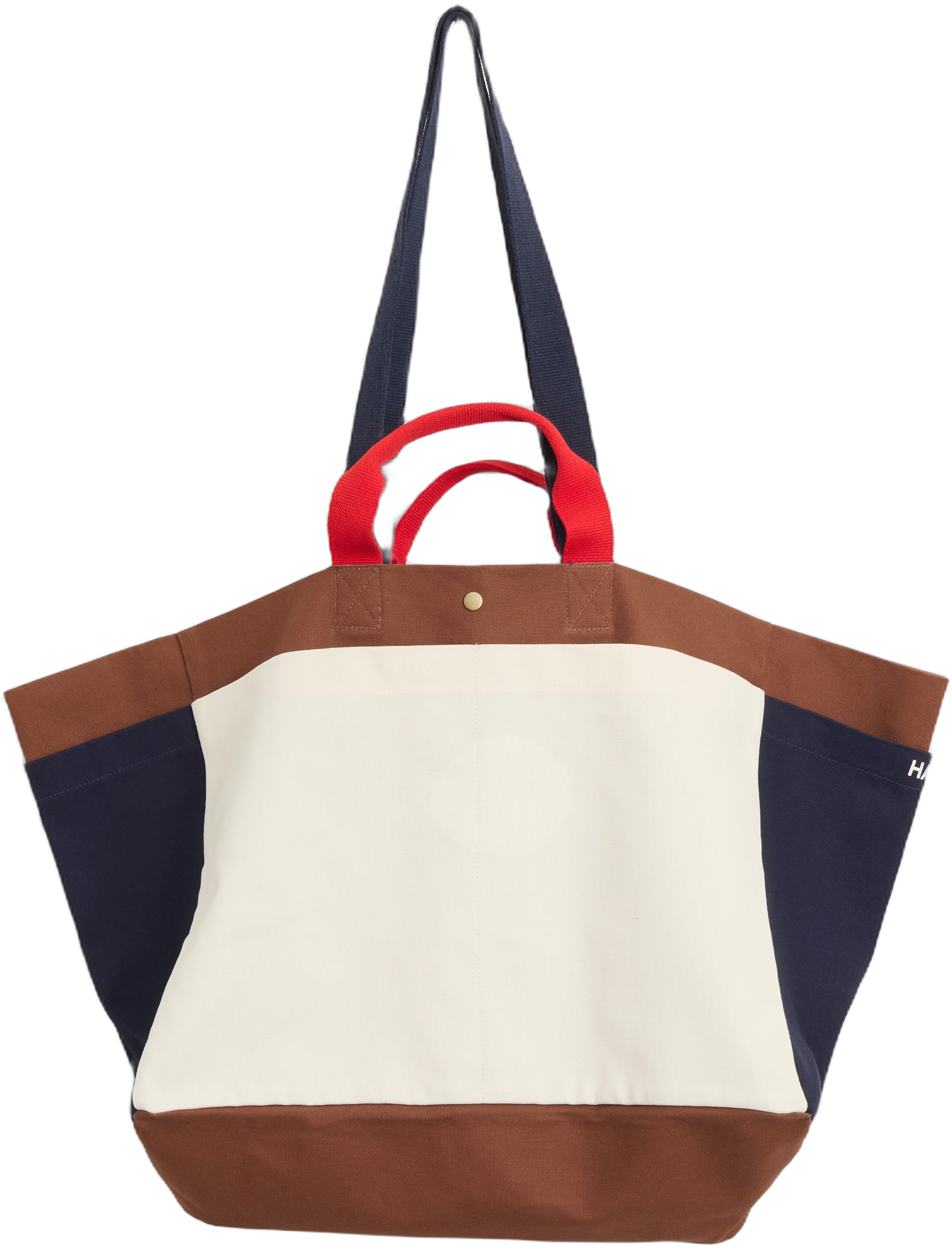 Hay Weekend Bag (Organic)Medium-cream Multi - W44,5 x D25 H34 Korgar Från Magasin