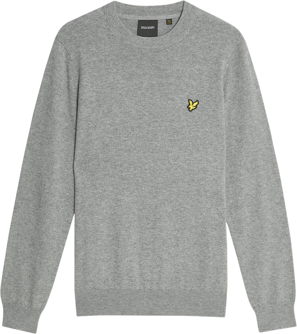 Lyle & Scott Cotton Merino Crew Neck Jumper Dam Stickade Tröjor Stl. S - Från Magasin